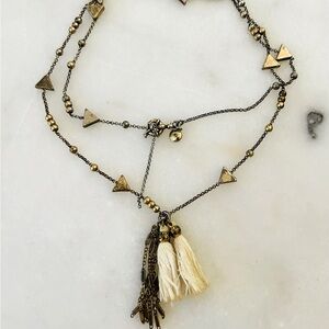 J. Crew tassel long necklace